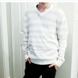 ARMANI EXCHANGE  V-Neck STRIPED Sweater